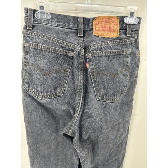 Vintage Women’s Levi’s 501 Denim Black Jeans 13501-0658 USA Made 90s Sz 27x27 - Picture 6 of 11